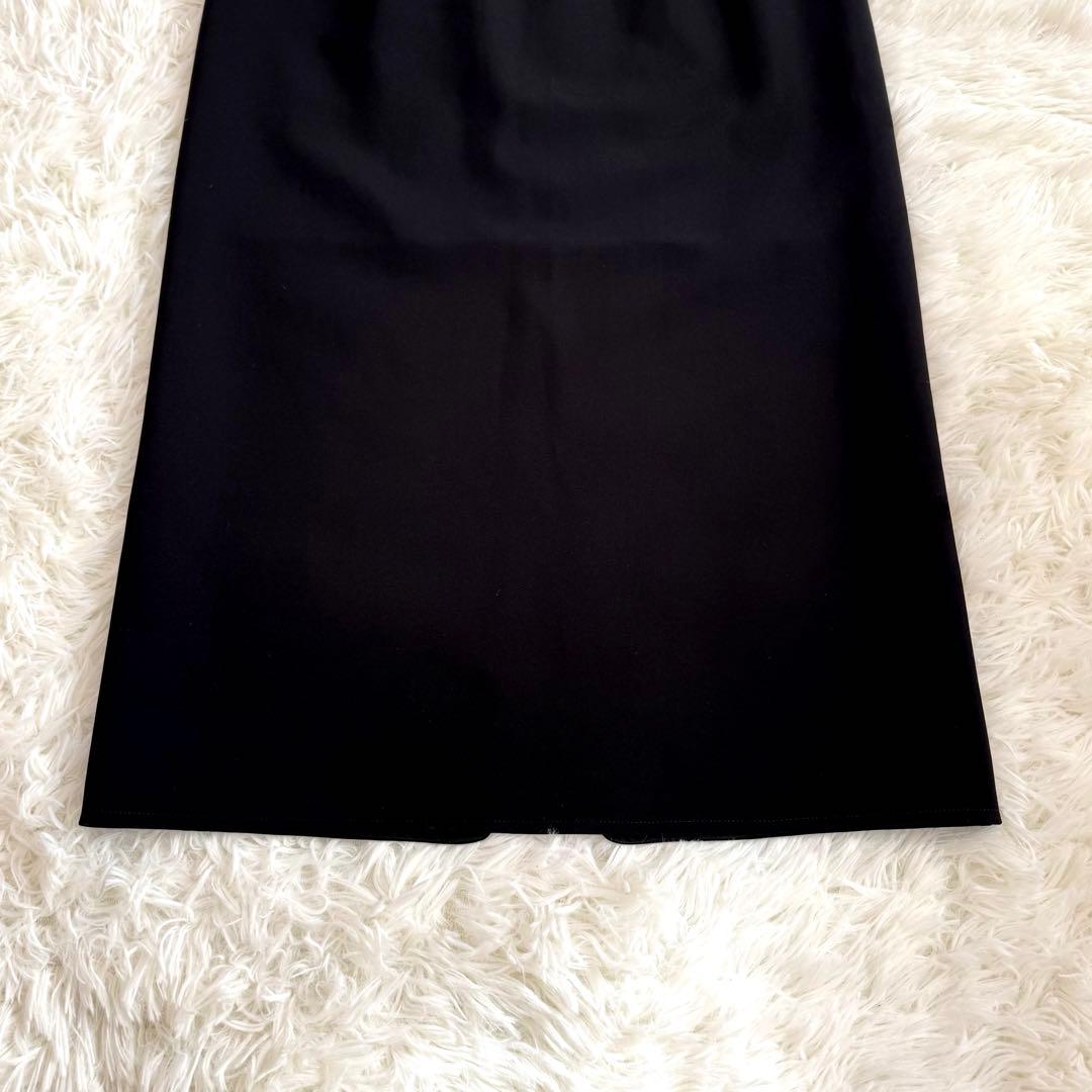 NOBLE 【洗える】ジャージーライクカラータイトスカート 36