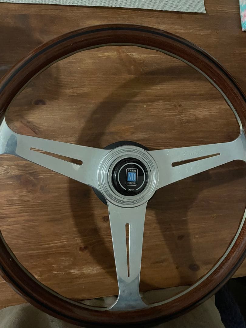 NARDI ナルディステアリングCLASSIC ウッド/ポリッシュスポーク38p