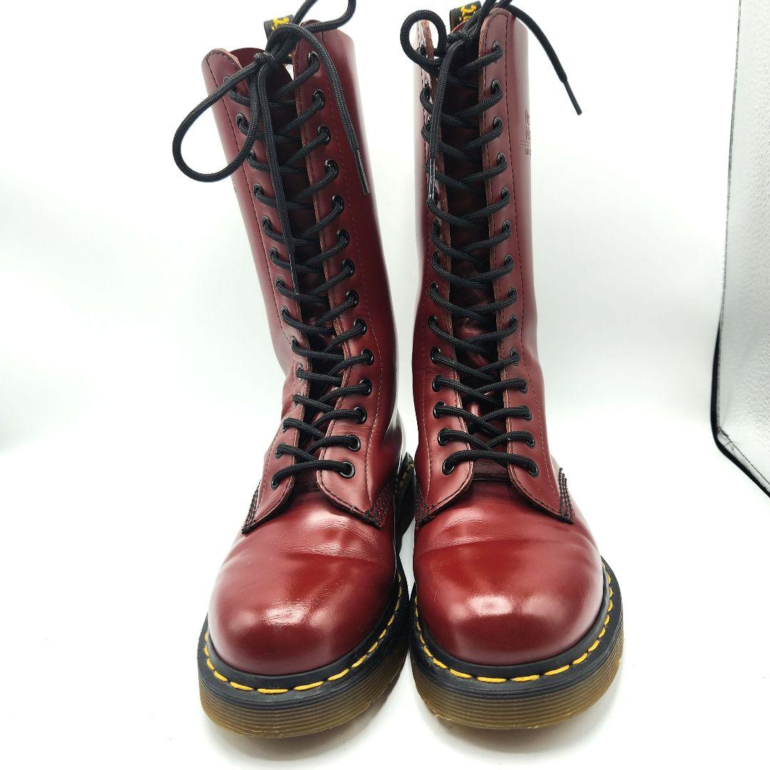 Dr.Martens　12ホール　チェリー　ロングブーツ