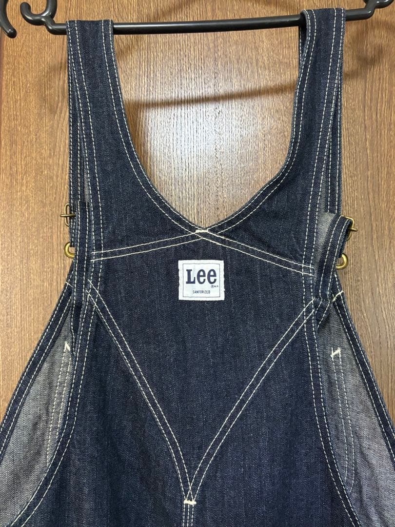 Lee ダークデニム オーバーオール　W34