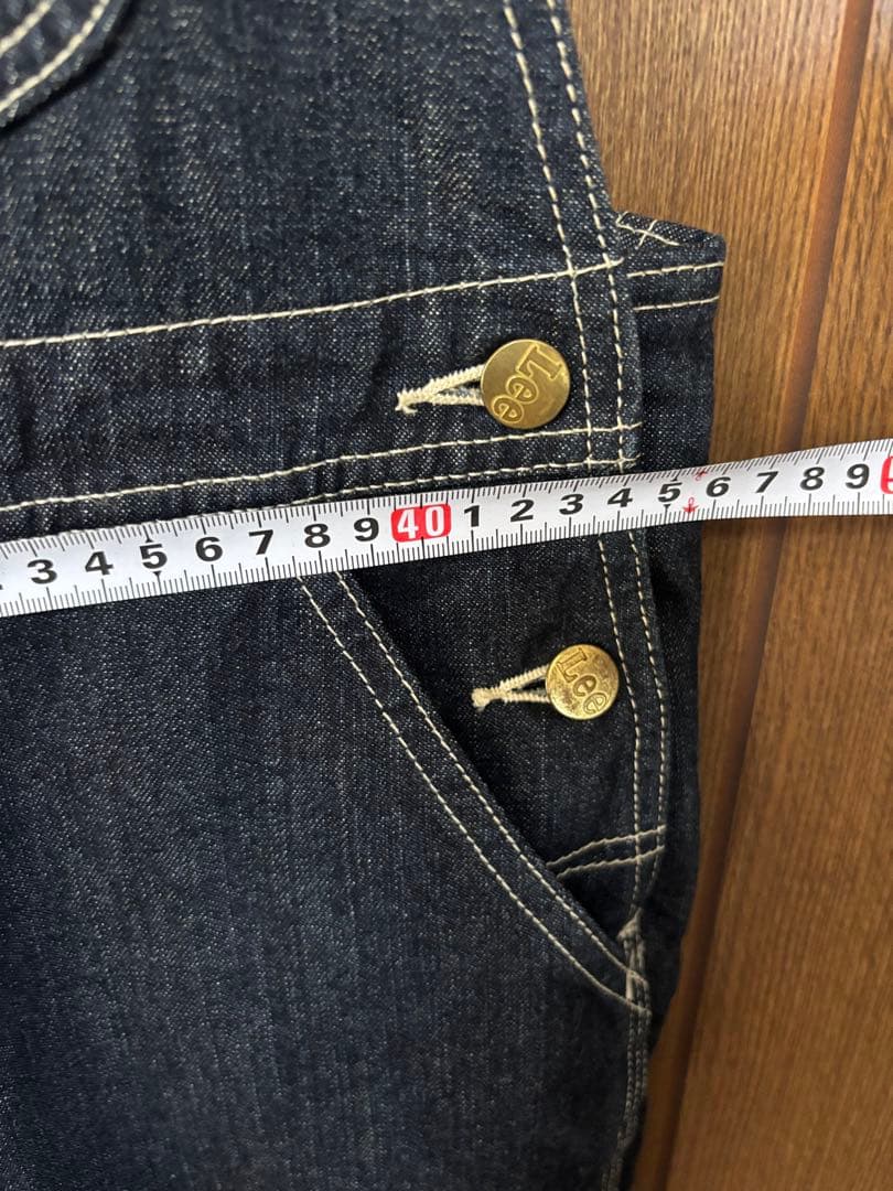 Lee ダークデニム オーバーオール　W34