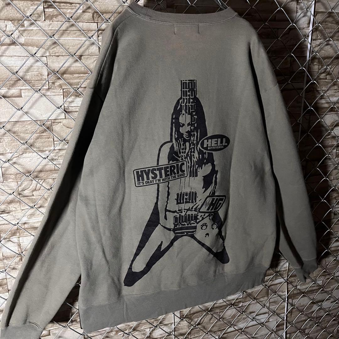 【最終値下け】　HYSTERICGLAMOUR ギターガール スウェット　XL