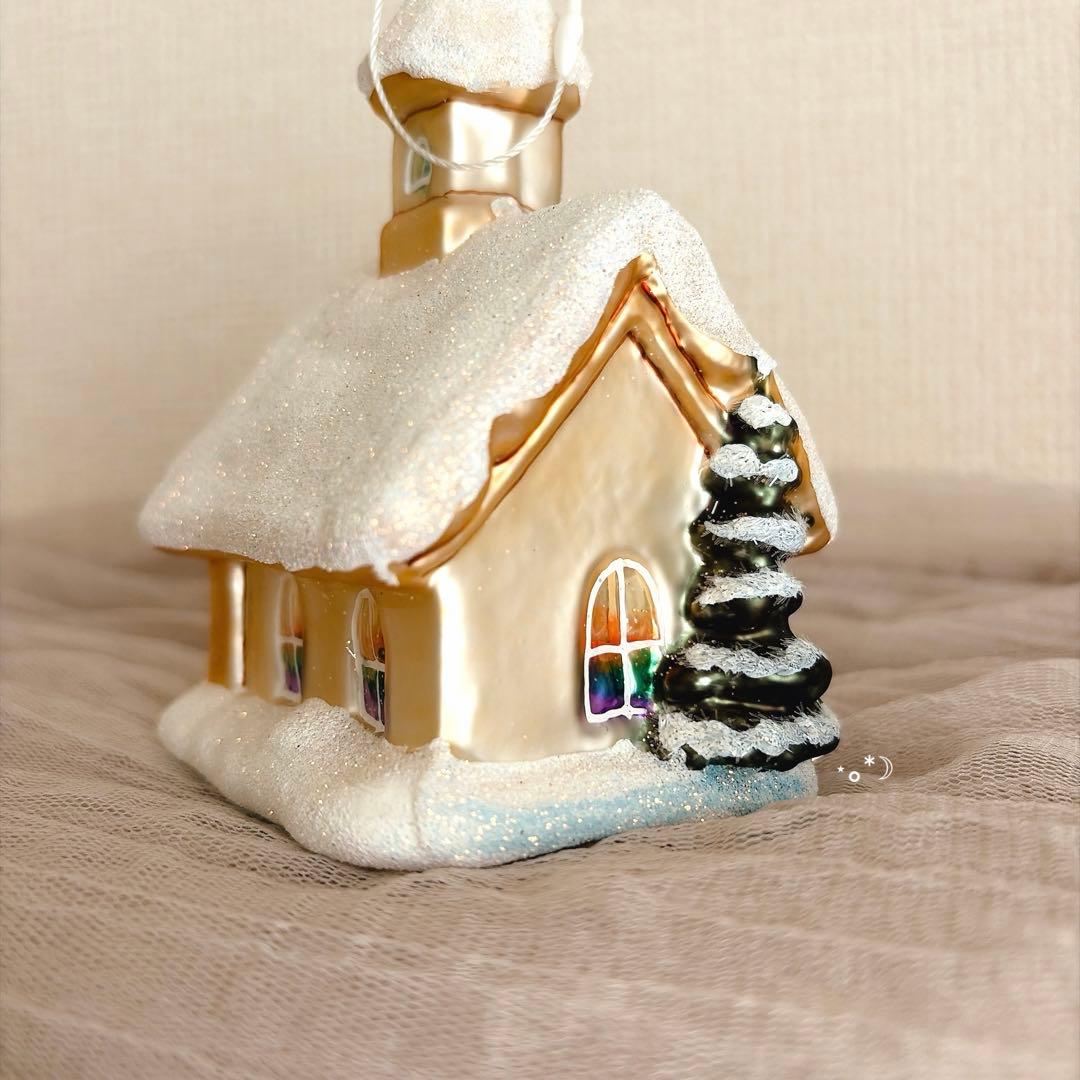 アスティエ クリスマス ガラス ハウス オーナメント