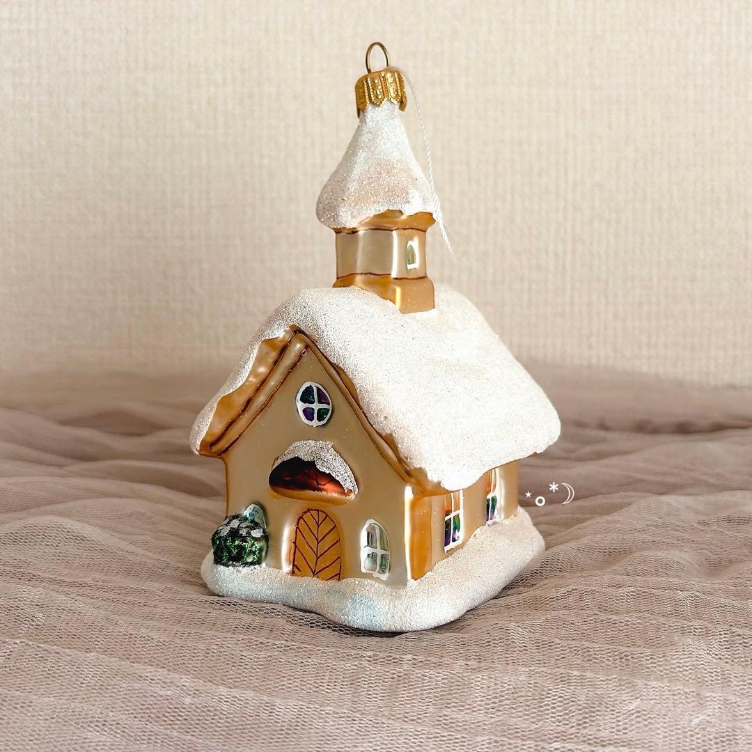 アスティエ クリスマス ガラス ハウス オーナメント