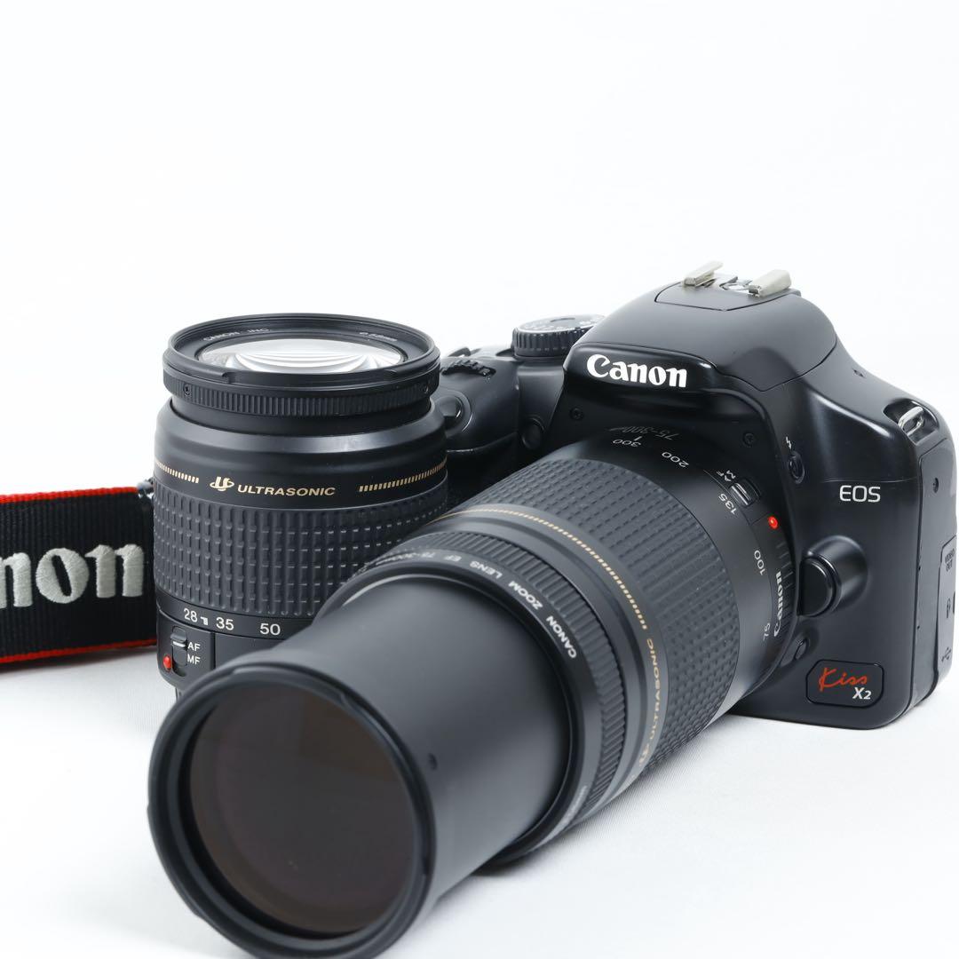 Canon EOS kiss x2★ダブルレンズ★初心者★スマホ転送★彡