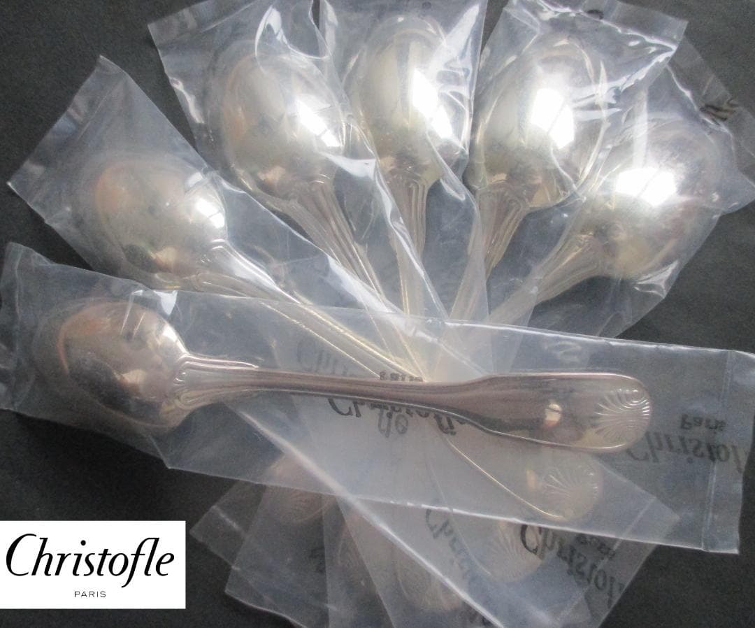 Moss 高級銀器☆クリストフルシルバー コーヒースプーン6本ヴァンドーム