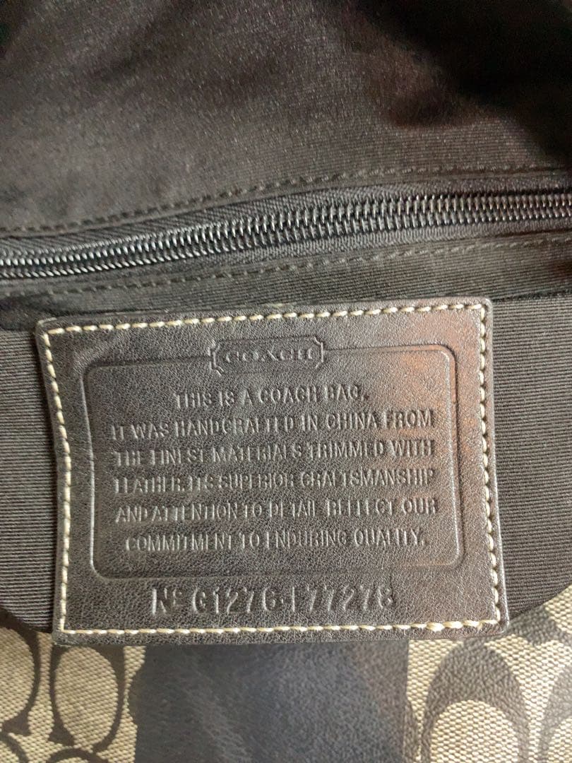 ★コーチ 大型 2WAY ボストンバッグ ヘリテージ ストライプ シグネチャー