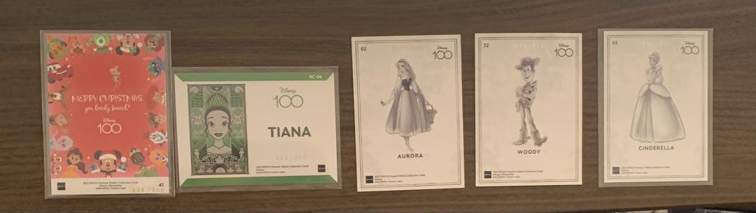 ディズニー100周年カードセット 5枚