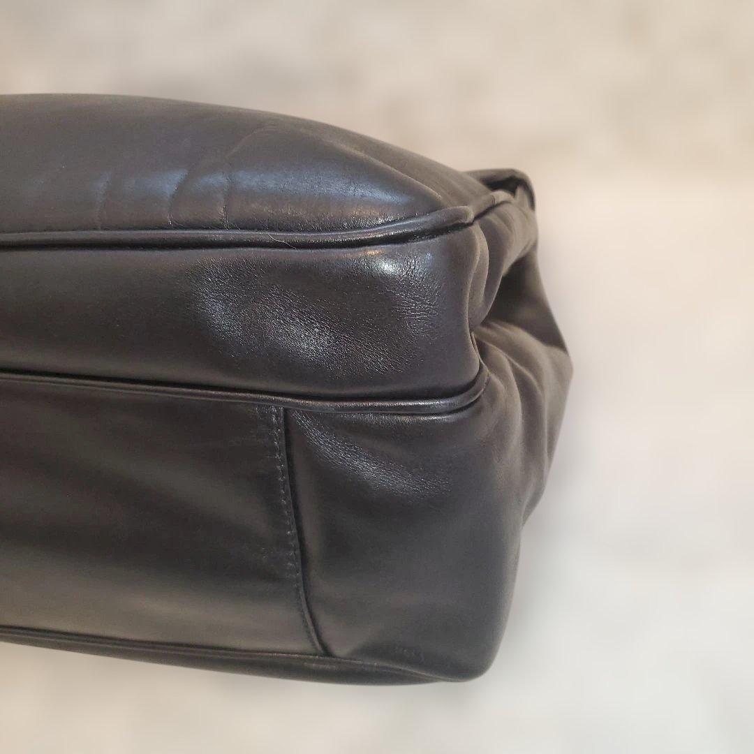 ⭐美品⭐PRADA オールレザー ブリーフケース ドクターバッグ 黒