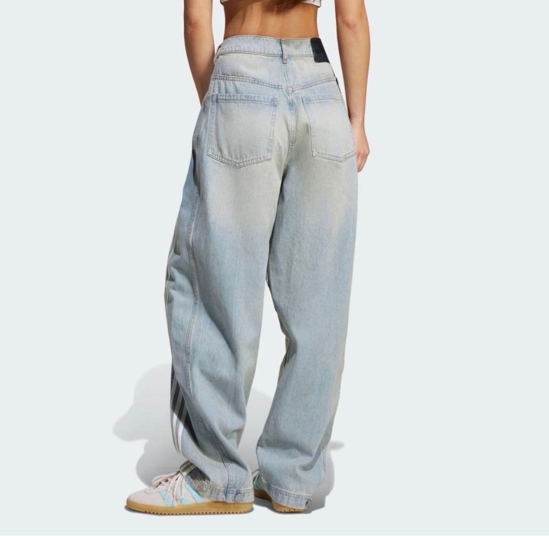 のび太様、27 新品adidas ADILENIUM3バナナフィットデニムパンツ