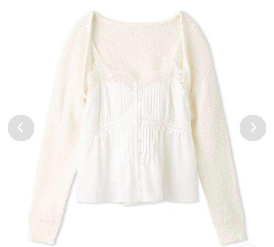 【期間限定】SNIDEL ボレロ×レースキャミセットアップ