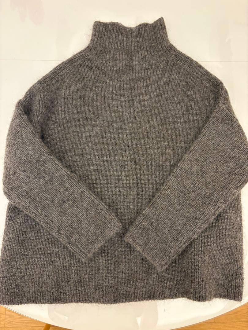 SACRA モヘア アルパカ ハイネックプルオーバーニット　サクラ