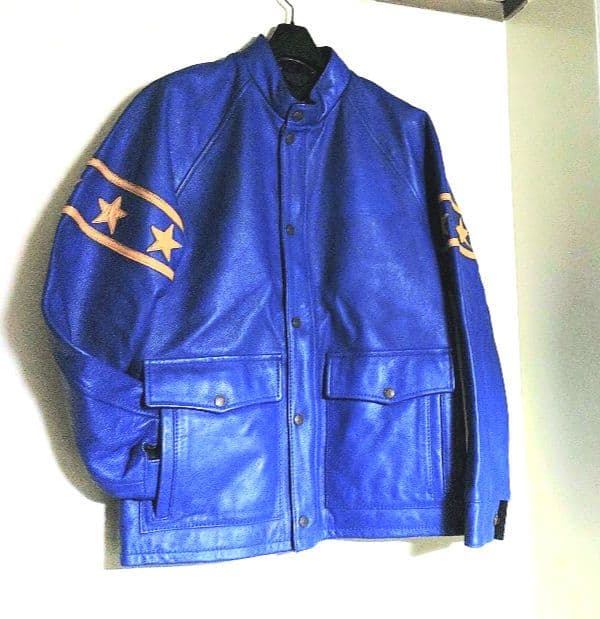 t*y様 ✨✰SCHOTT✰レザー ジャケット ☆ブルー☆