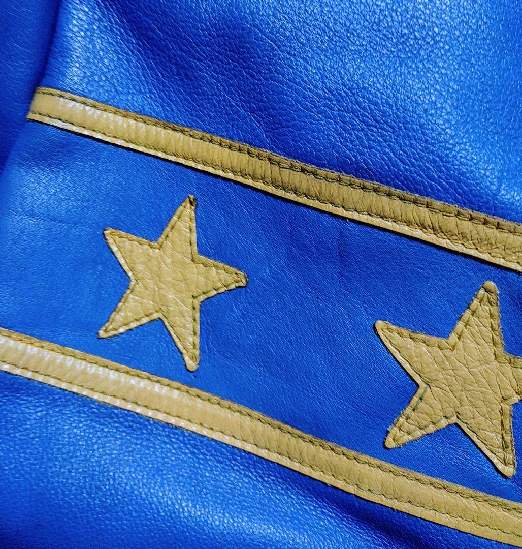 t*y様 ✨✰SCHOTT✰レザー ジャケット ☆ブルー☆