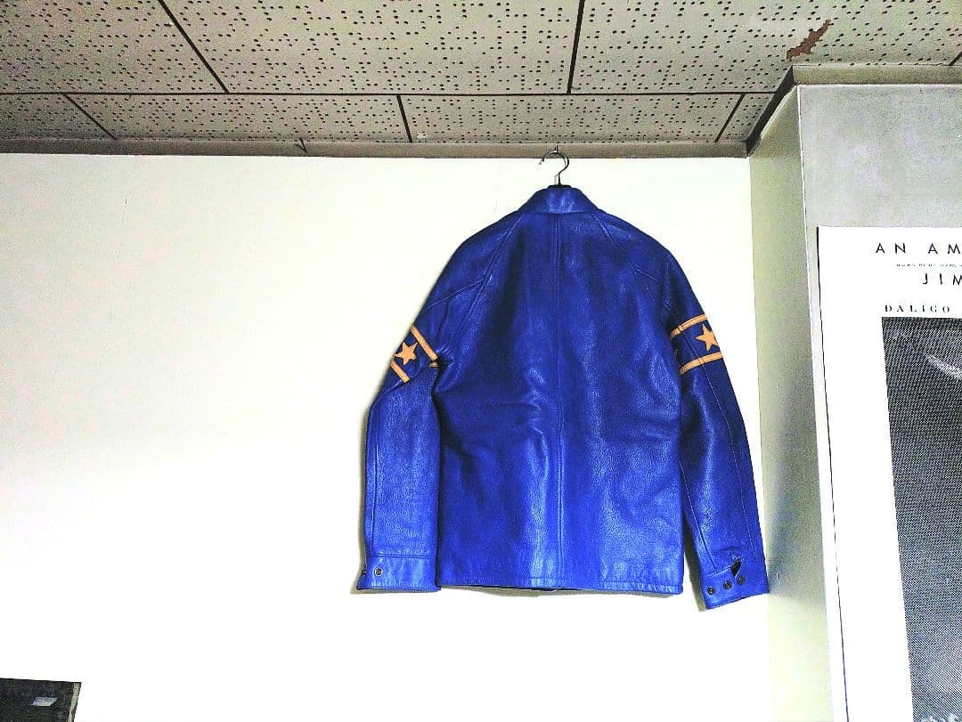 t*y様 ✨✰SCHOTT✰レザー ジャケット ☆ブルー☆