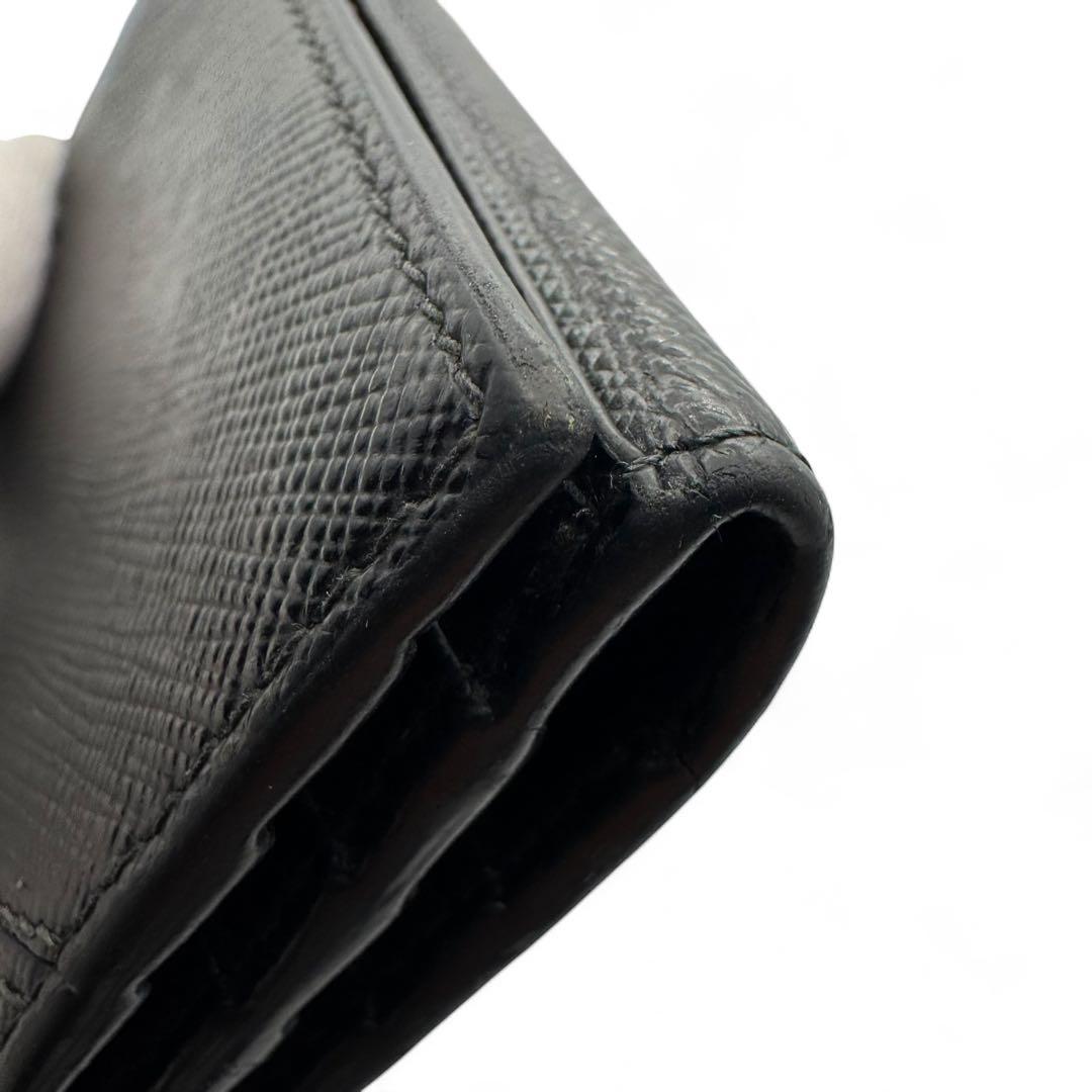 美品　プラダ　マネークリップ サフィアーノレザー 三つ折り カードケース