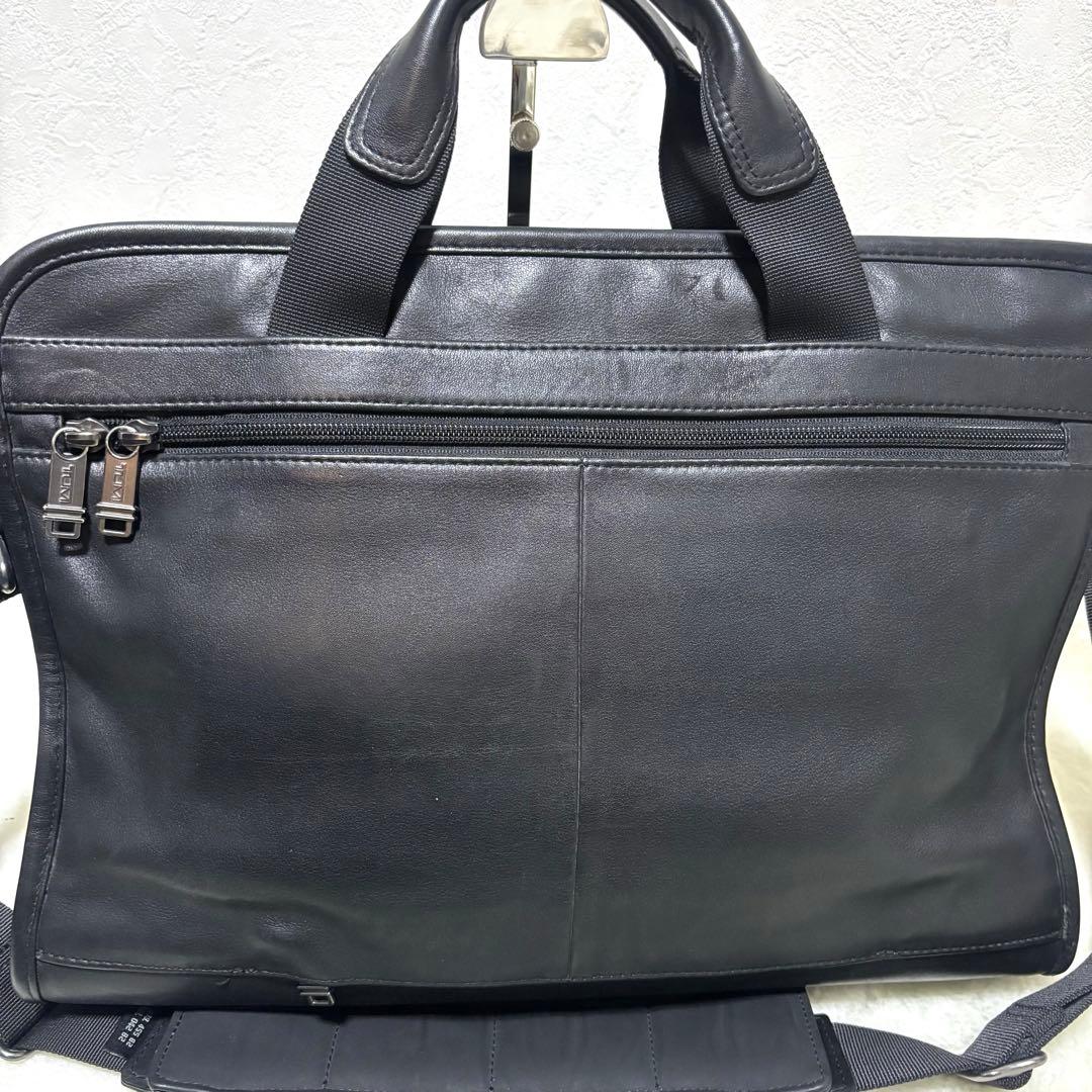 希少 TUMI 963110D4 オールレザー ビジネスバッグ 2way 黒