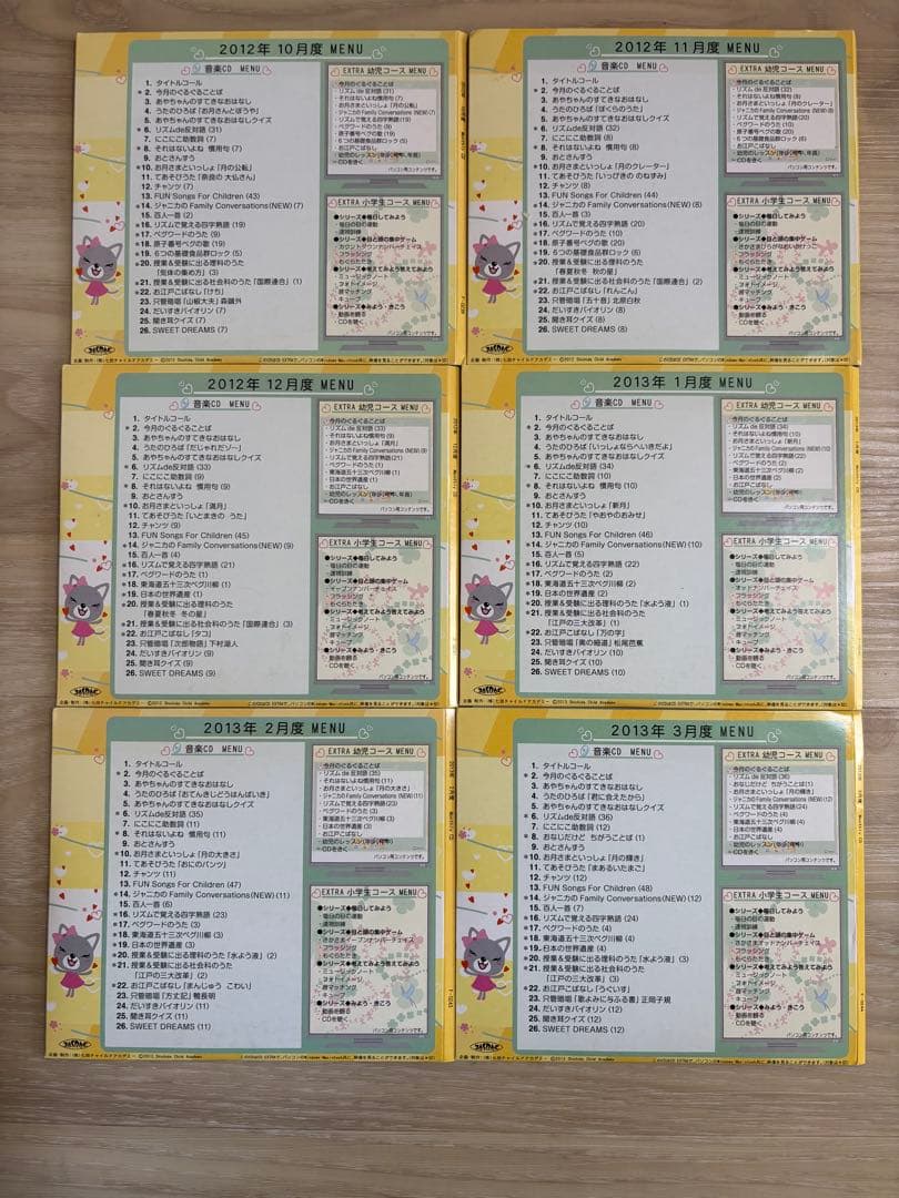 【6日、7日限定価格】七田式ドッツセット フラッシュカード マンスリーCD12枚