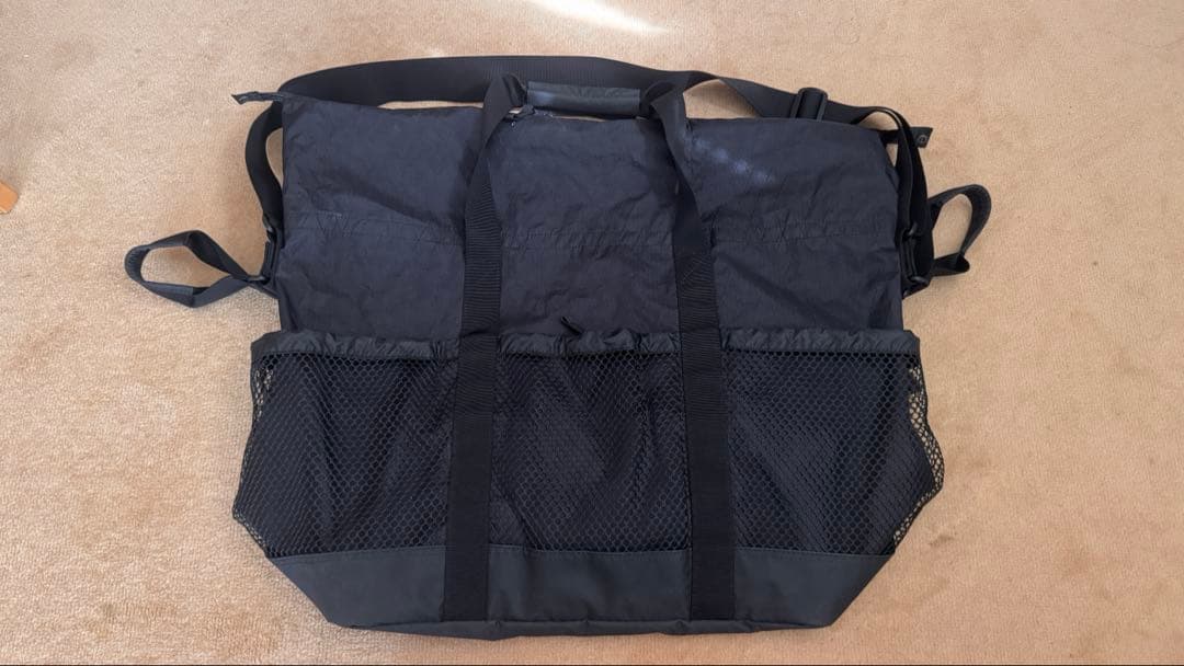 and wander X-Pac 45L 2wayトートバッグ　ブラック