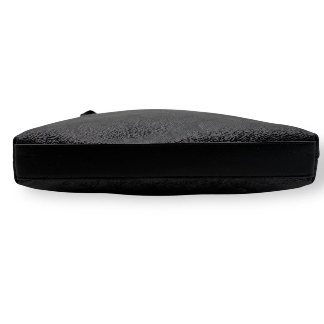 【美品】COACH コーチ メッセンジャーバッグ スリム PVC クロスボディ