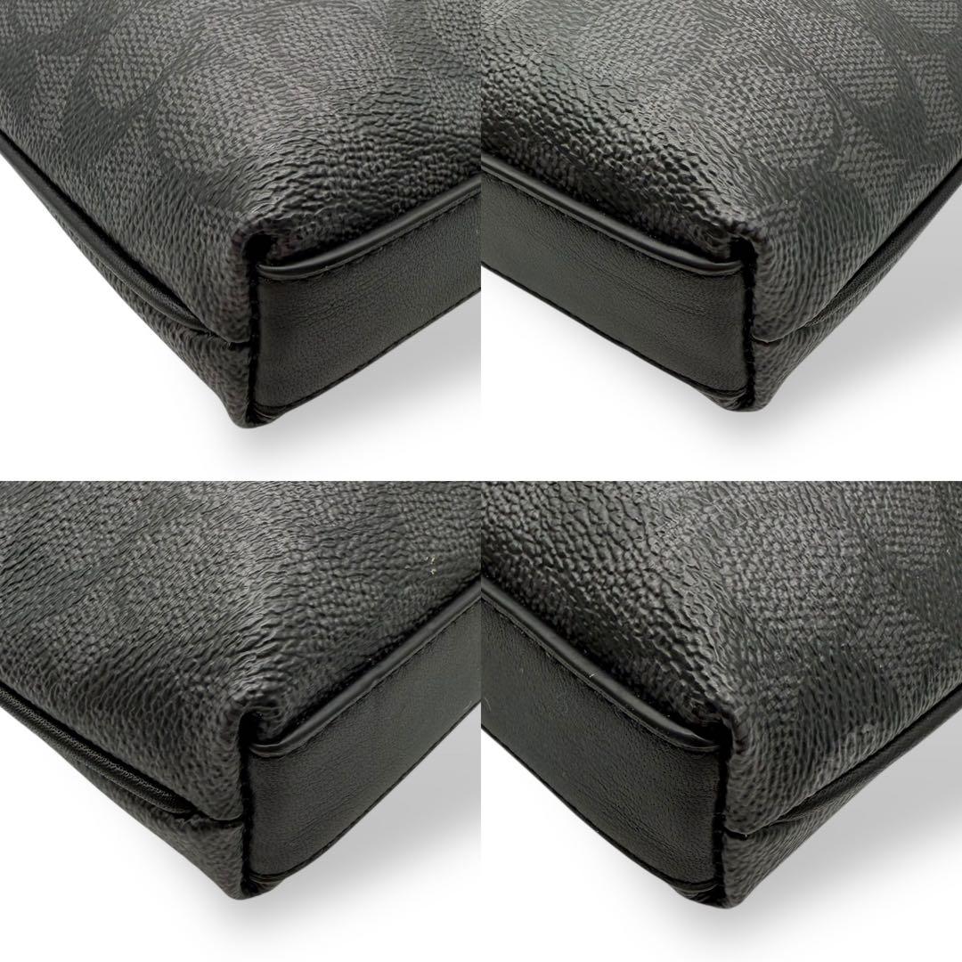 【美品】COACH コーチ メッセンジャーバッグ スリム PVC クロスボディ