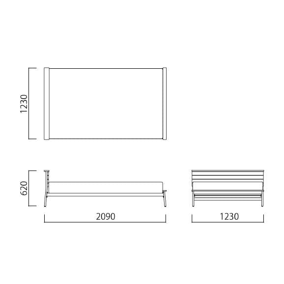 IDEE PANCA BED セミダブル