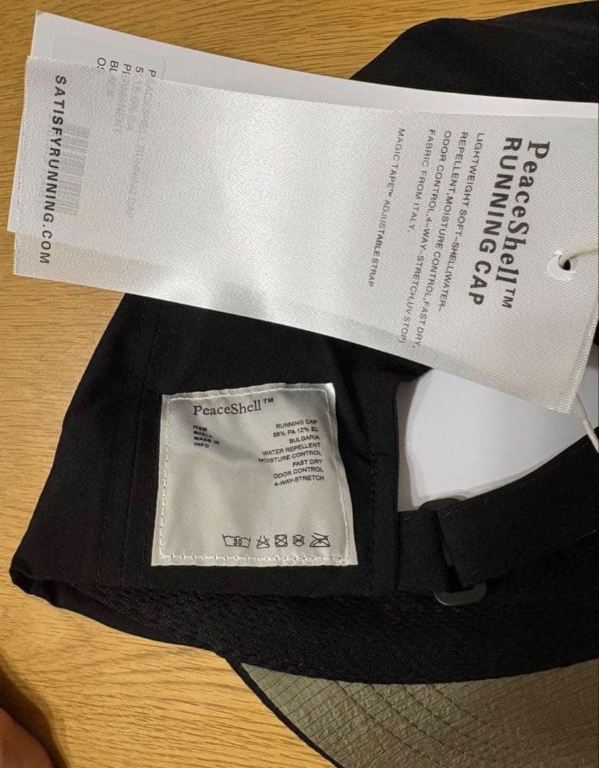 り*ー様 SATISFY PeaceShell Running キャップ ブラッ