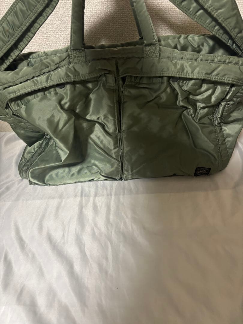 廃盤 希少 ポータータンカー ボストンバッグL ショルダーバッグ 大容量セージ