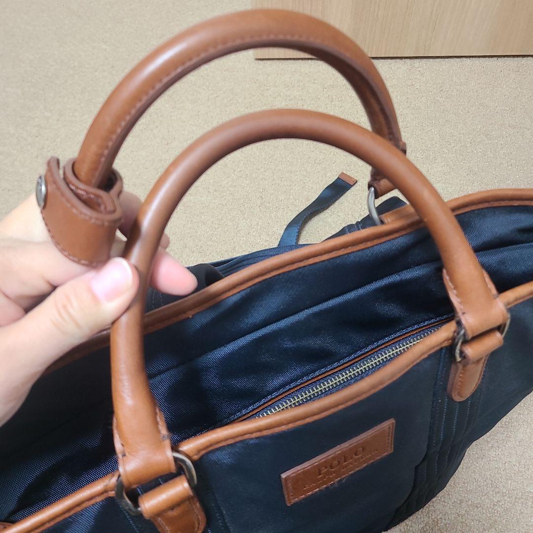 ラルフローレン ビジネスバッグ　トートバック　リュック　ナイロン　紺　2ウェイ