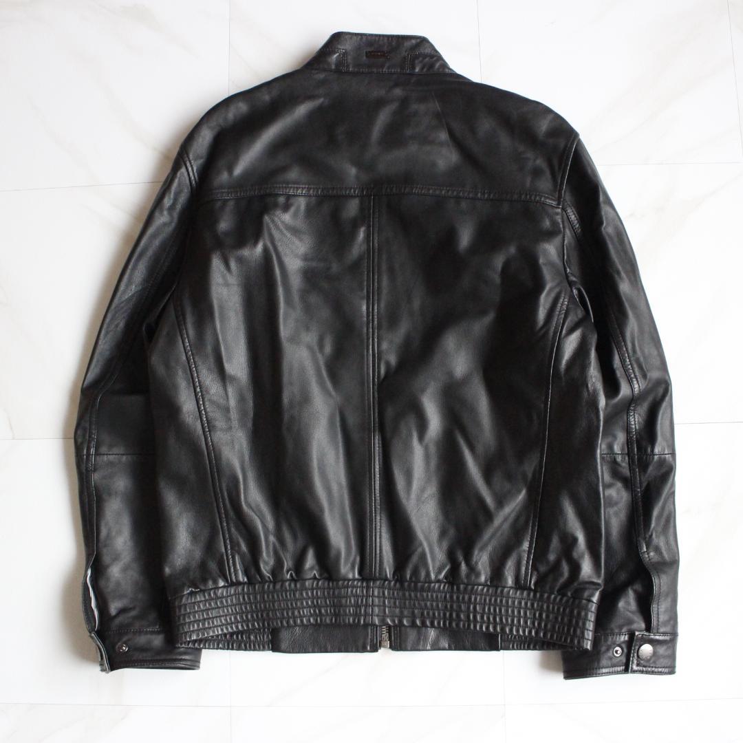 トミーヒルフィガー ラムレザー 52 XXL ブラック