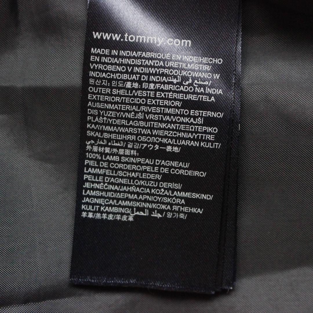 トミーヒルフィガー ラムレザー 52 XXL ブラック
