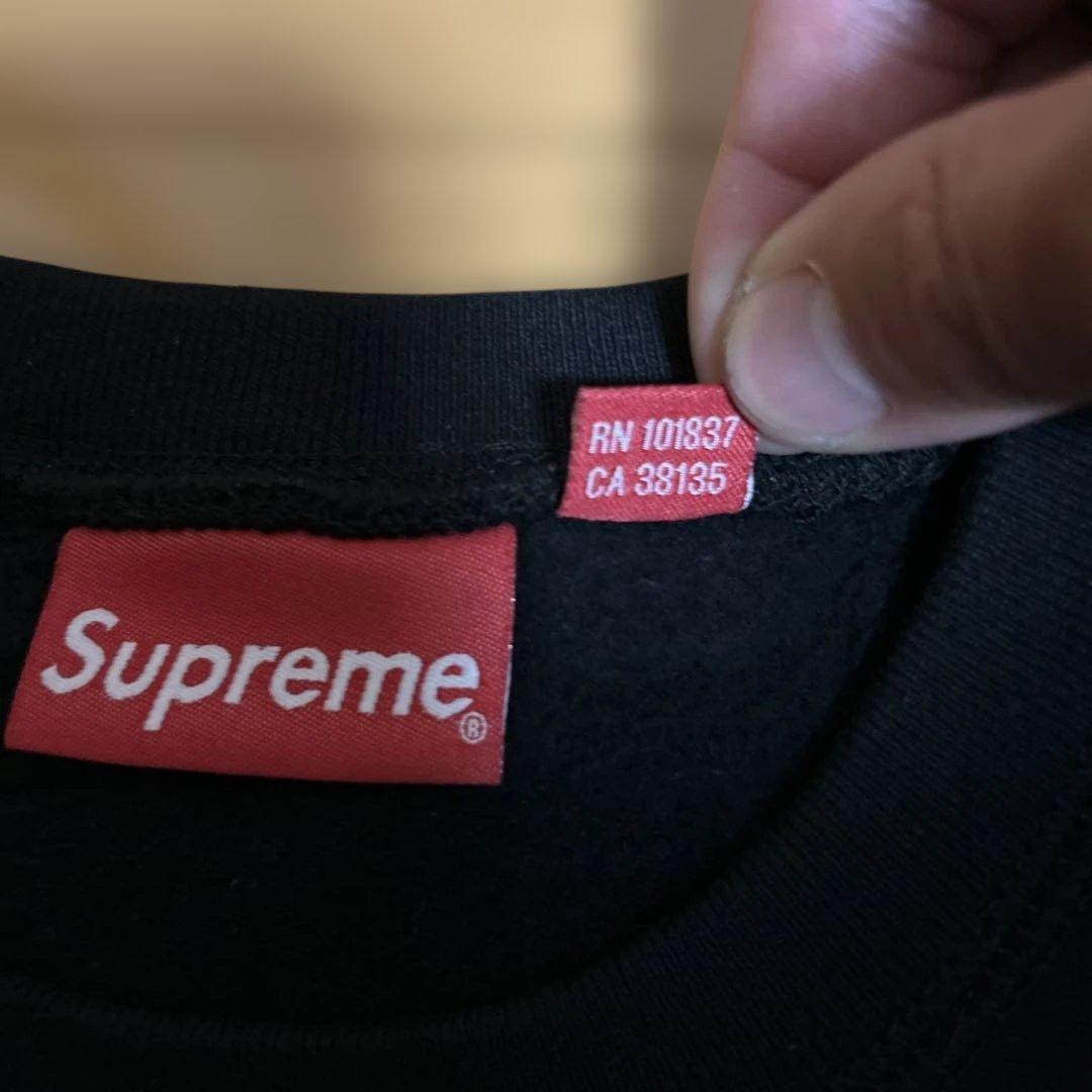 supreme 18aw box logo crewneck スウェットブラック