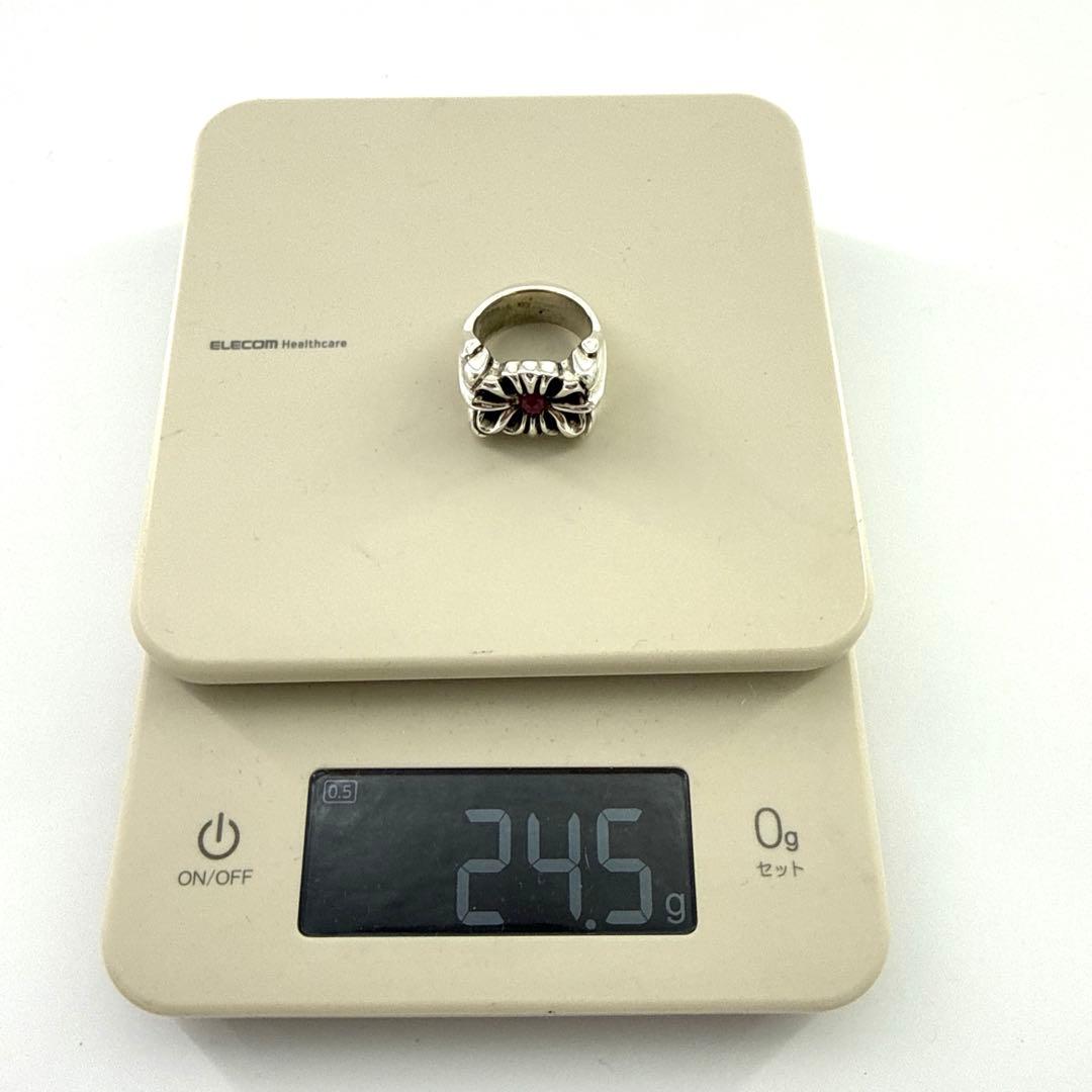 A&G ring with red stone エーアンドジー ストーン入20号