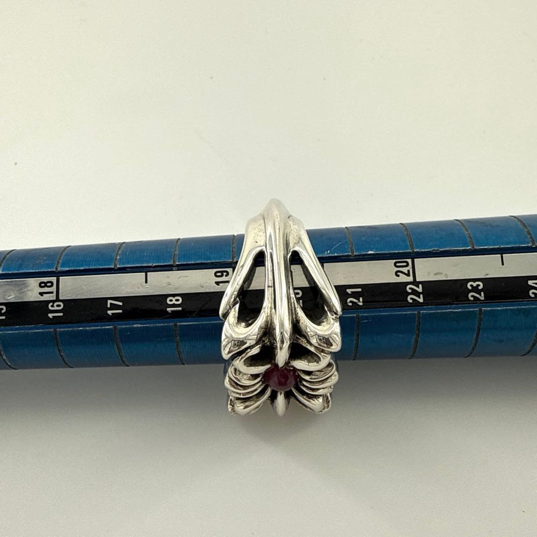 A&G ring with red stone エーアンドジー ストーン入20号