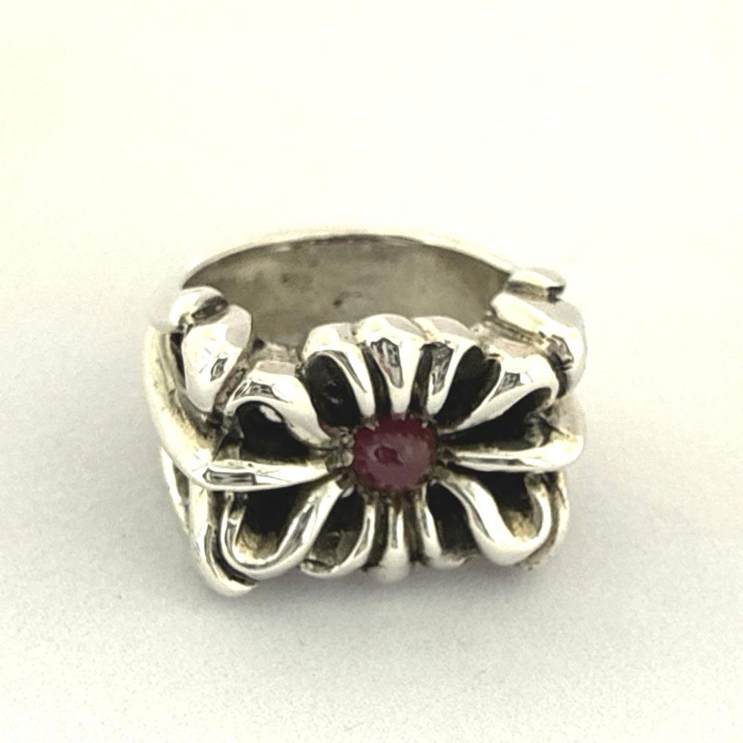 A&G ring with red stone エーアンドジー ストーン入20号