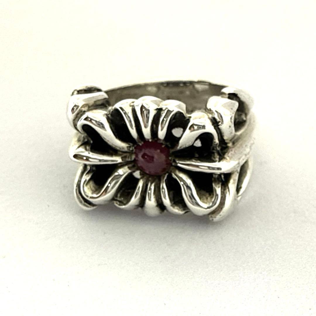 A&G ring with red stone エーアンドジー ストーン入20号