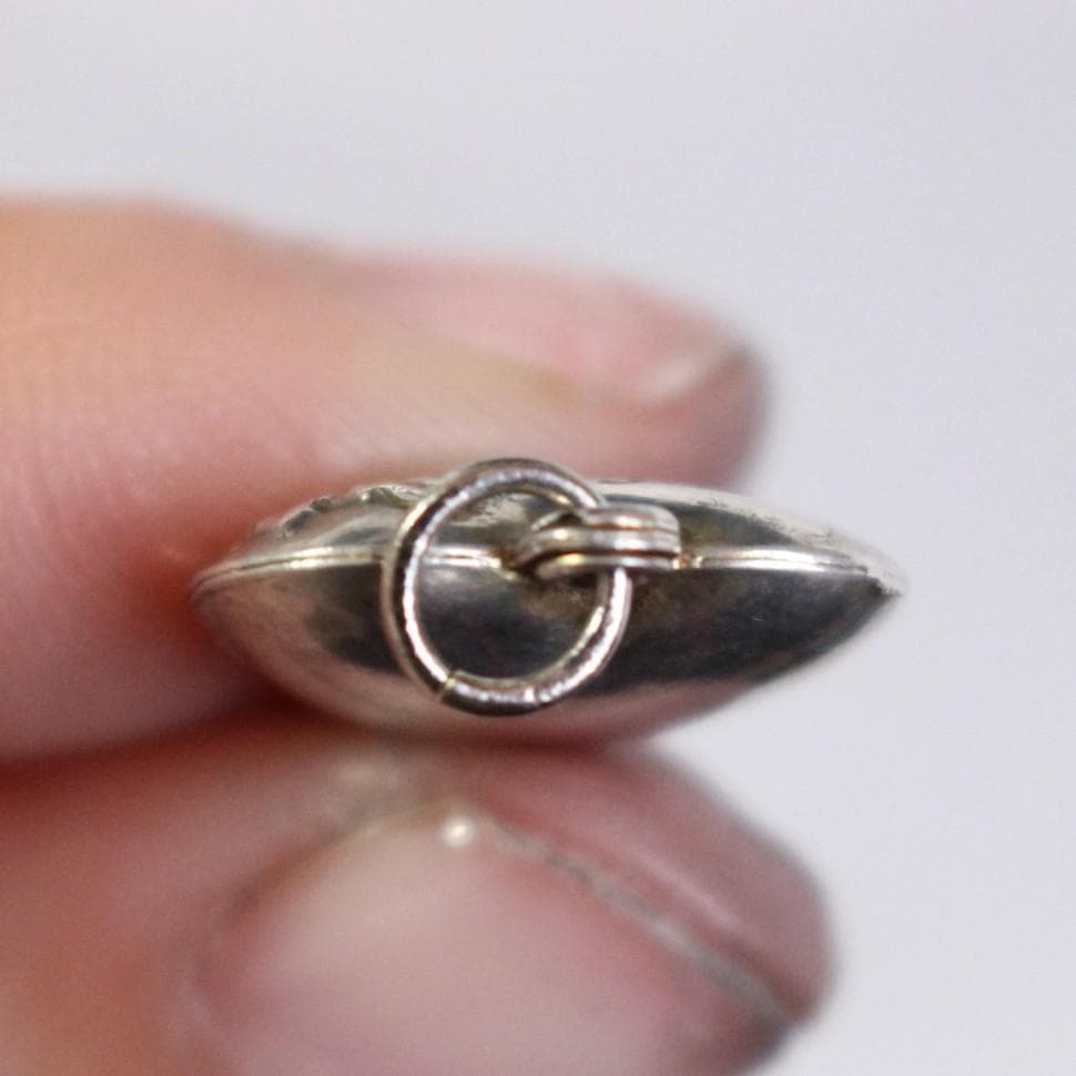 40s　スウィートハートジュエリー　　シルバー チャーム　Forget　勿忘草