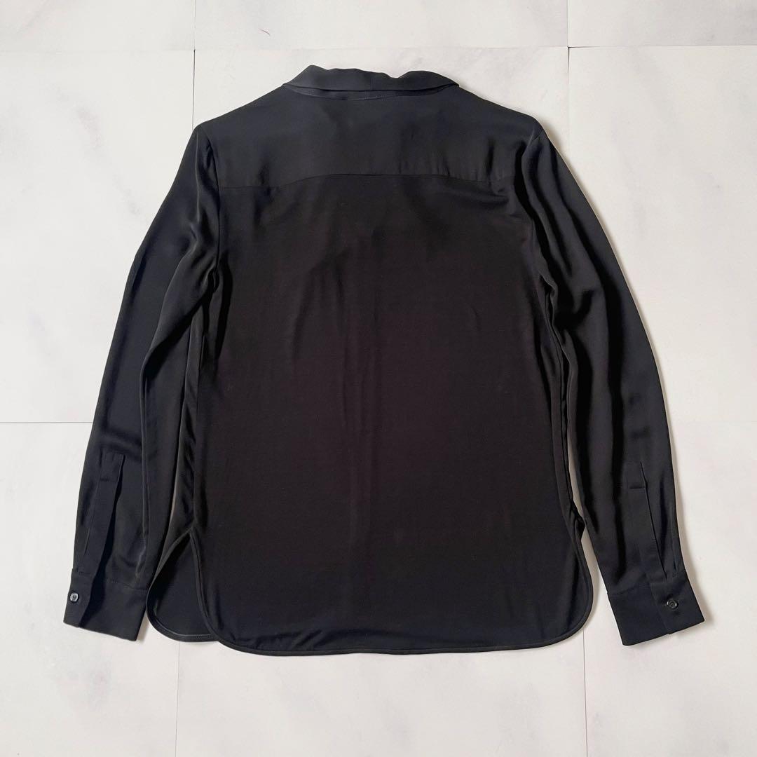 極美品 マックスマーラ ボウタイ ブラウス 白タグ とろみ素材 ストレッチ素材