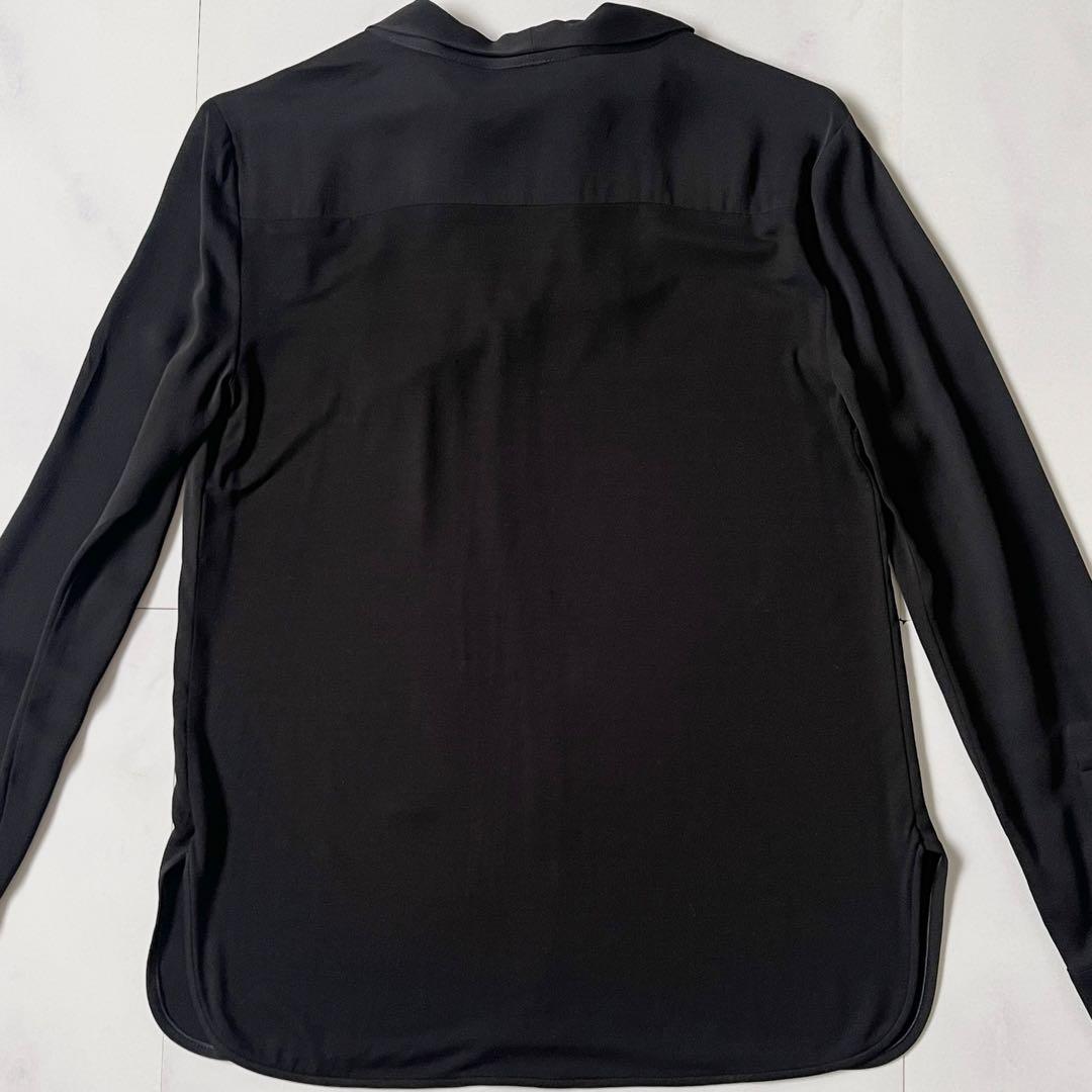 極美品 マックスマーラ ボウタイ ブラウス 白タグ とろみ素材 ストレッチ素材