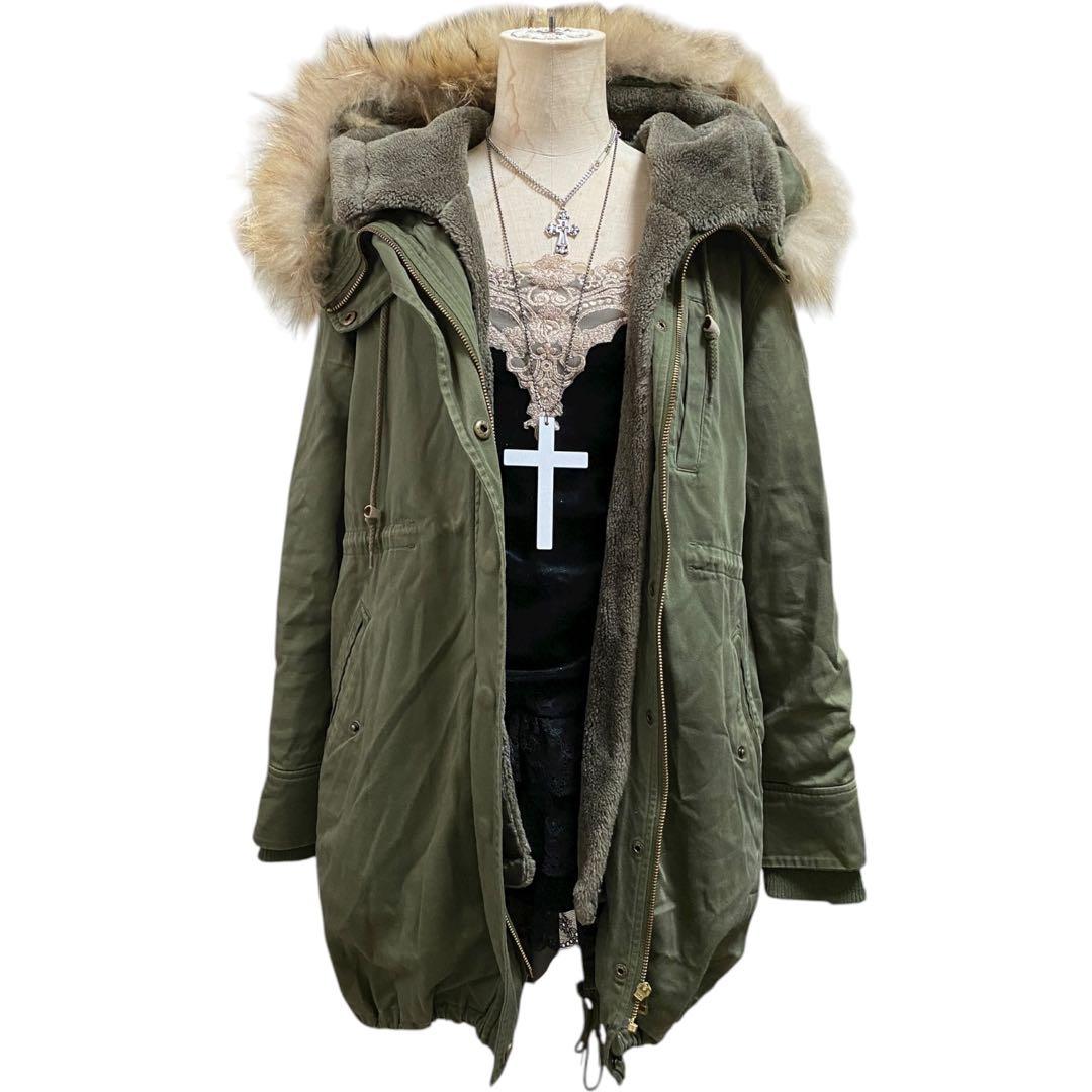 Y2K モッズコート ファー 平成ギャル archive ミリタリー お兄系