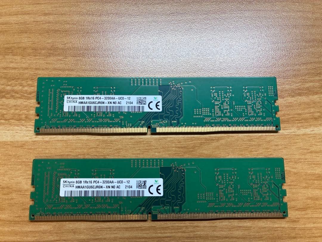 Z*n様 SK Hynix DDR4 3200 8GB x2 16GB