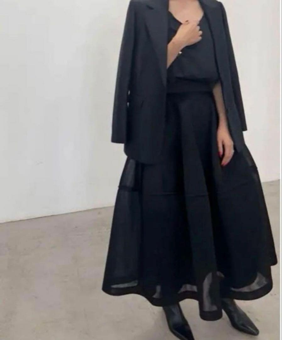 スカート Lig. sheer volume skirt