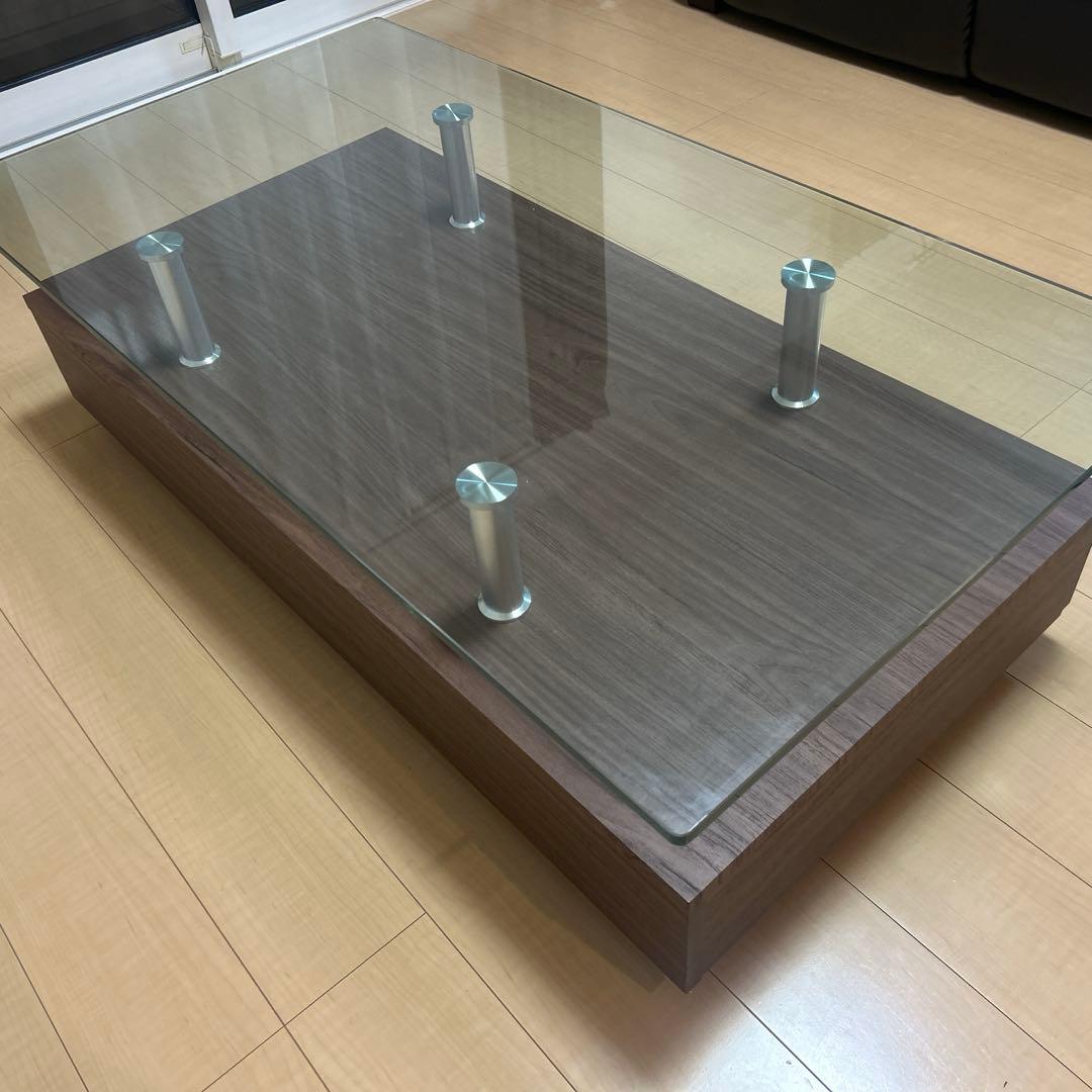 送料込　ニトリ　ガラステーブル　センターテーブル