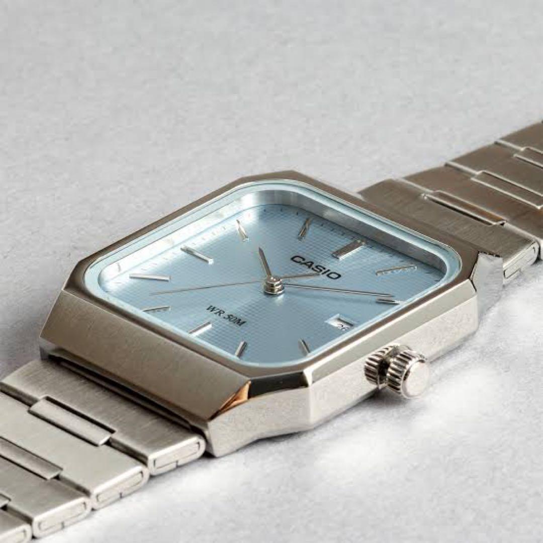 新品✨CASIO MTP-B185D-2A2 アイスブルー　日本未発売モデル