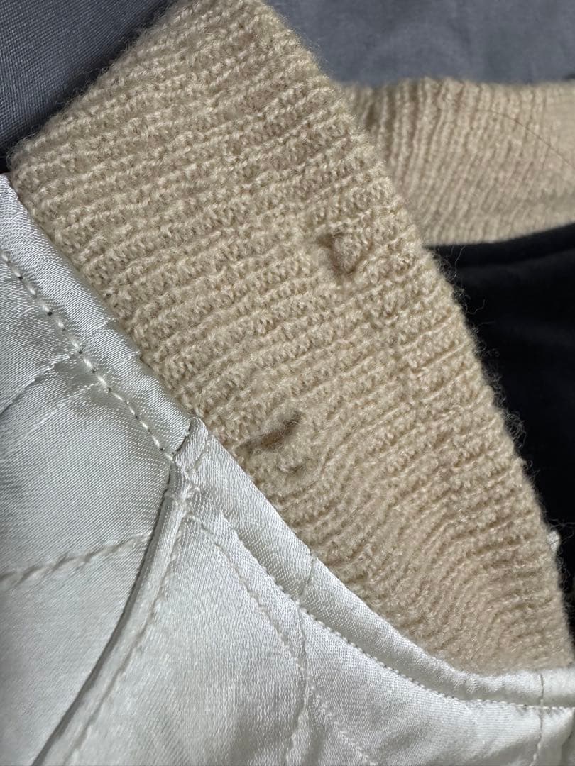 港商 東洋 JS別注 別珍×サテンキルト スーベニアジャケット 黒 サイズ中