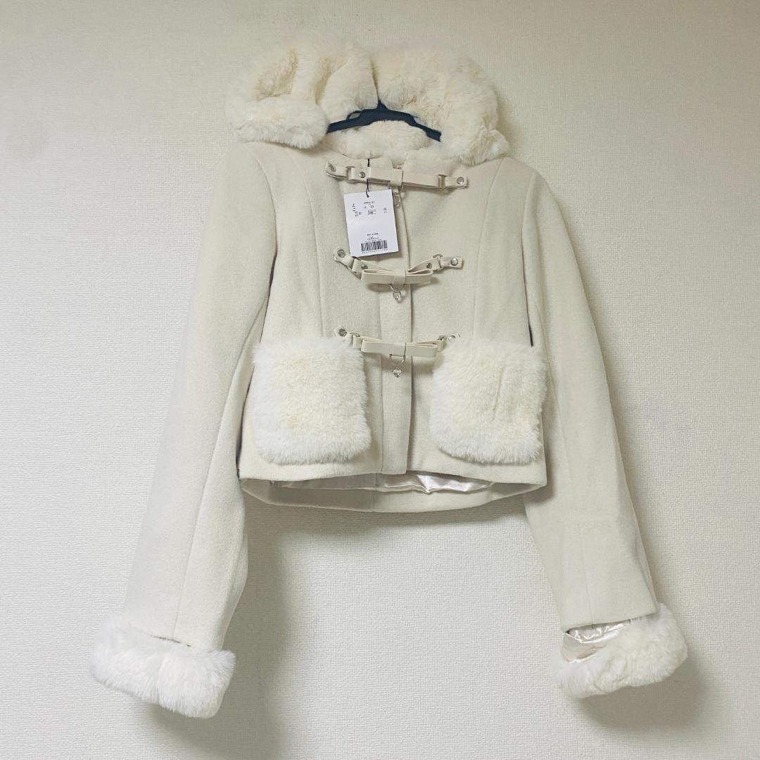 新品未使用　michellMacaron ミシェルマカロン ショートコート 白