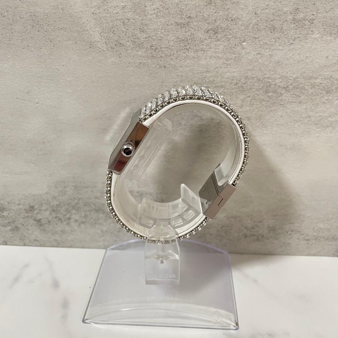 稼動品　スワロフスキー　エリス　ラインストーンベルト　スクエア　腕時計