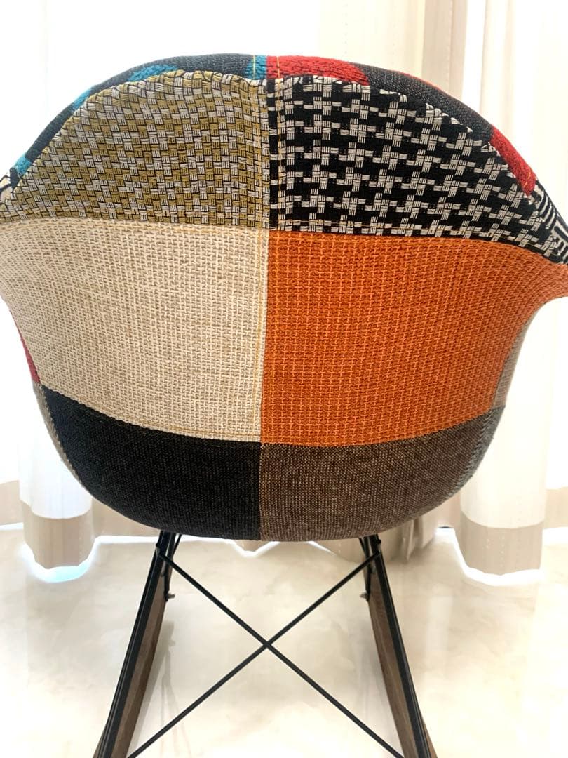 レア 美品 イームズチェア パッチワーク ロッキングチェア カラフル