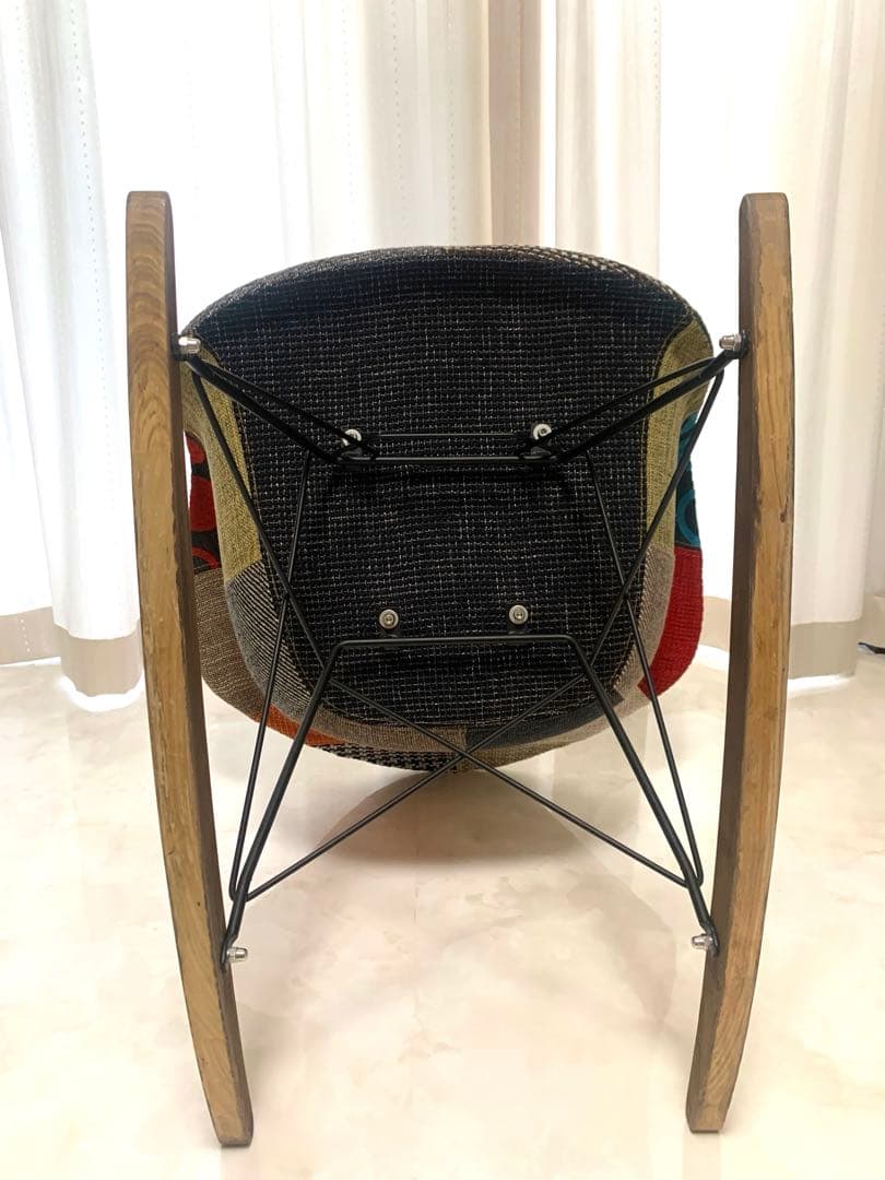 レア 美品 イームズチェア パッチワーク ロッキングチェア カラフル