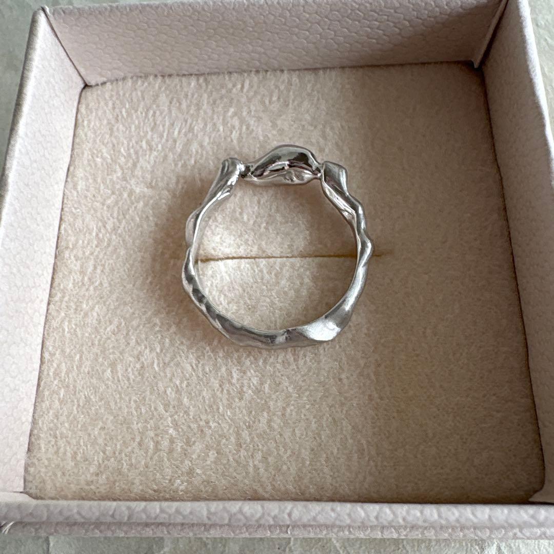【mikufukamitsu 】泡沫のリング　シルバー　約13号